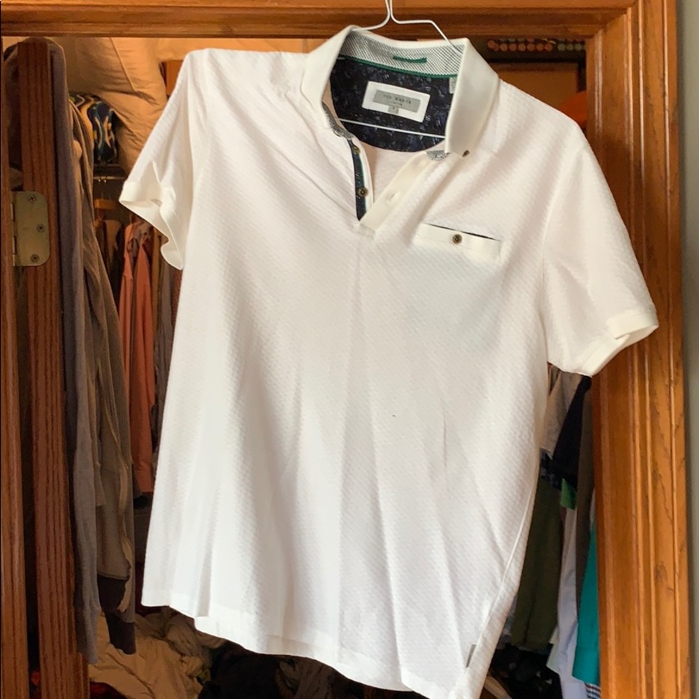 White Ted Baker polo shirt